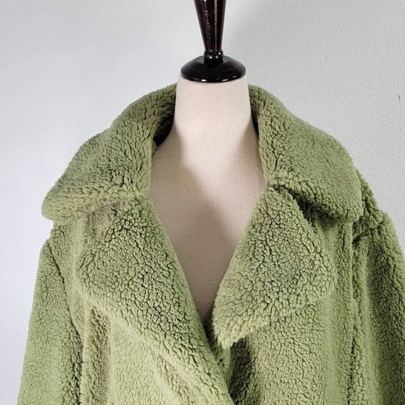 FREE PEOPLE joplin cozy sherpa jacket Sz M NEW - Picture 4 of 11